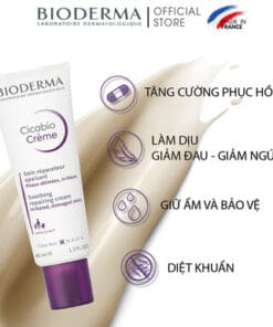 Kem dưỡng phục hồi da và làm dịu làn da tổn thương Bioderma Cicabio Crème 40ml