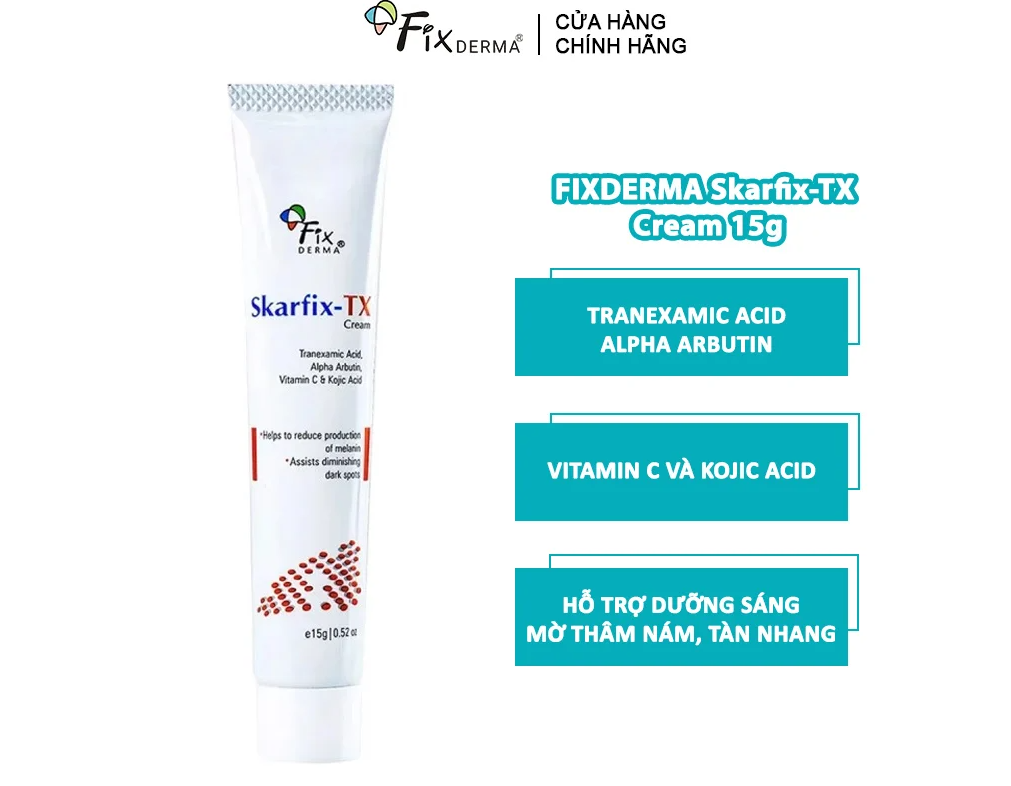 Kem Dưỡng Da Giúp Mờ Thâm Mụn, Nám, Tàn Nhang Fixderma Skarfix-TX Cream 15g
