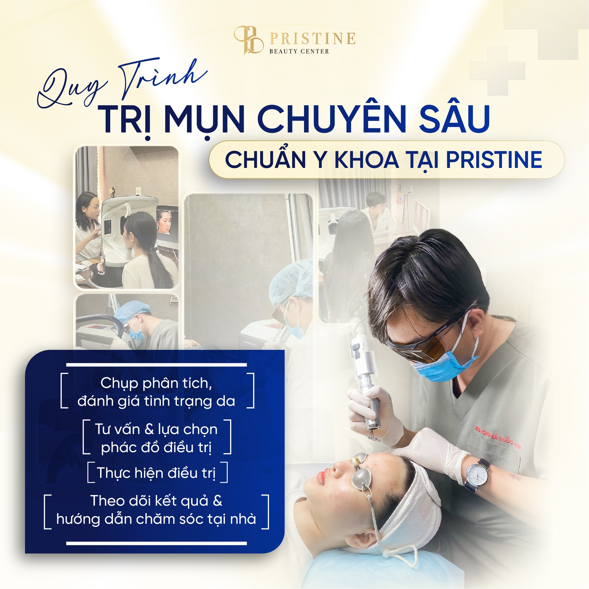 Hệ thống máy móc hiện đại tại Pristine Beauty Center