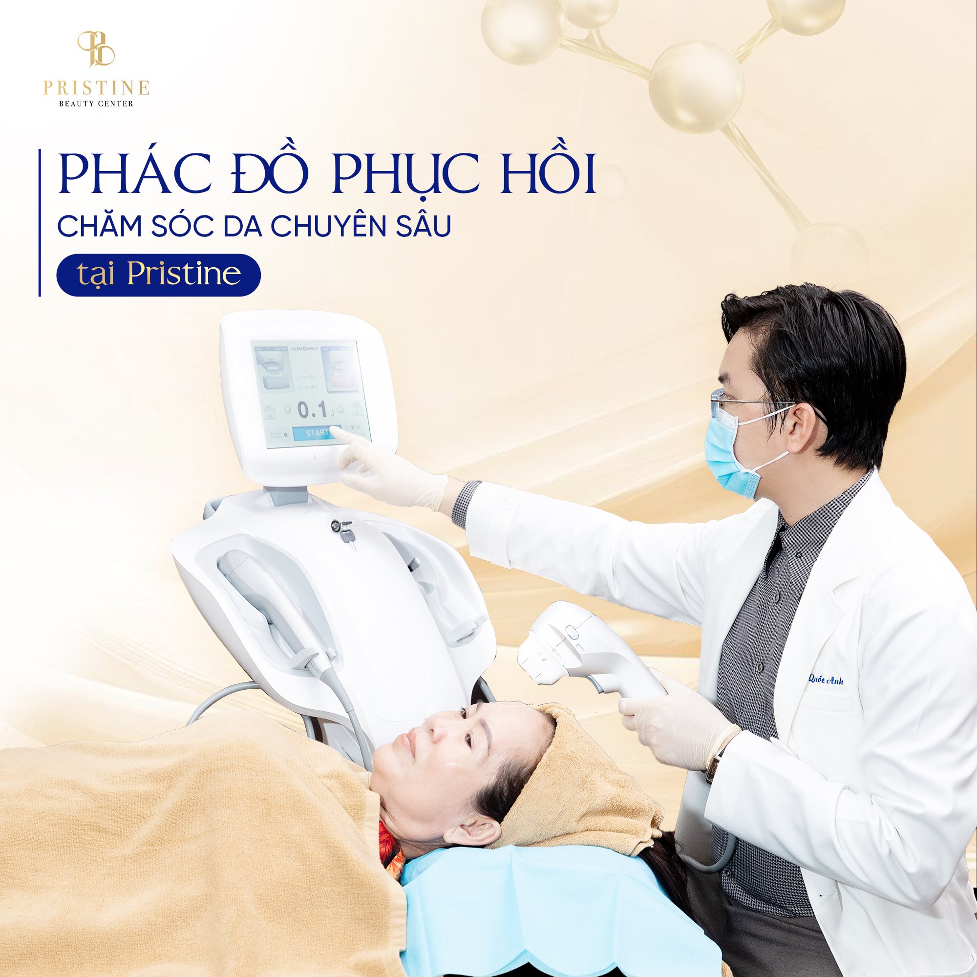 Điều trị và chăm sóc da chuẩn y khoa tại phòng khám Da liễu Pristine Beauty Center