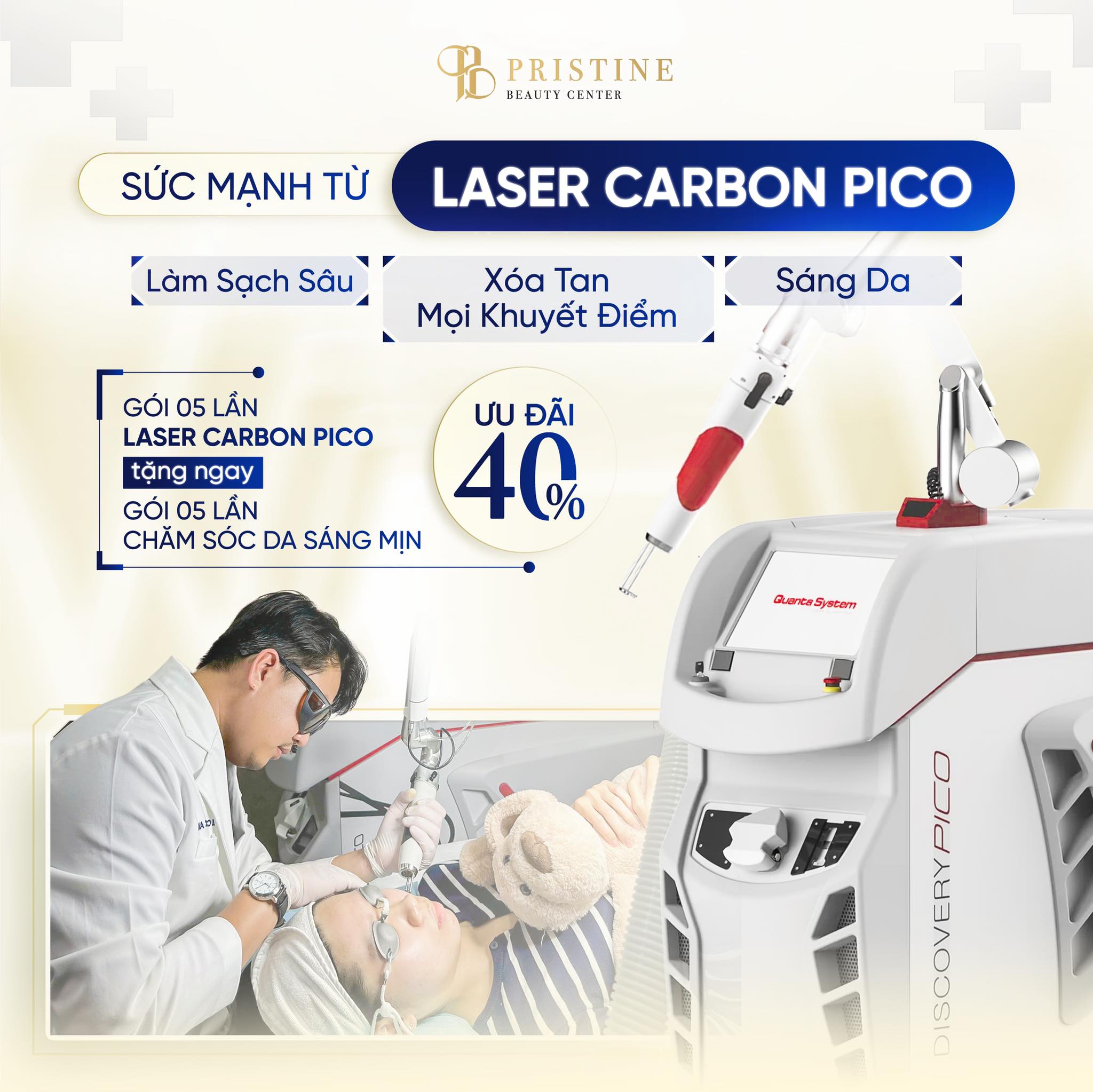 Laser PC Carbon: Phân tích cơ chế hấp thụ - bóc tách carbon - trẻ hóa bề mặt 3 Laser Carbon PC làm sạch sâu và xoá tan mọi khuyết điểm trên da