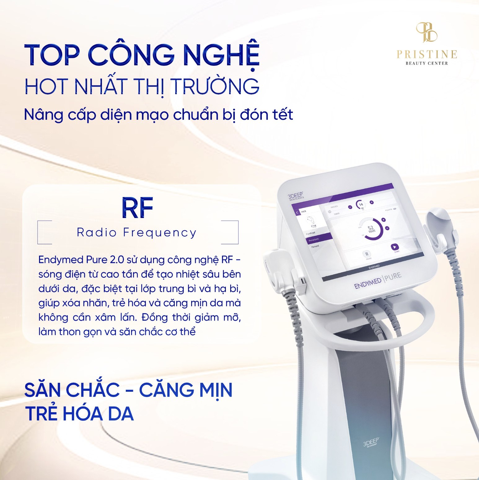 RF Body giúp da trở nên căng mịn, săn chắc