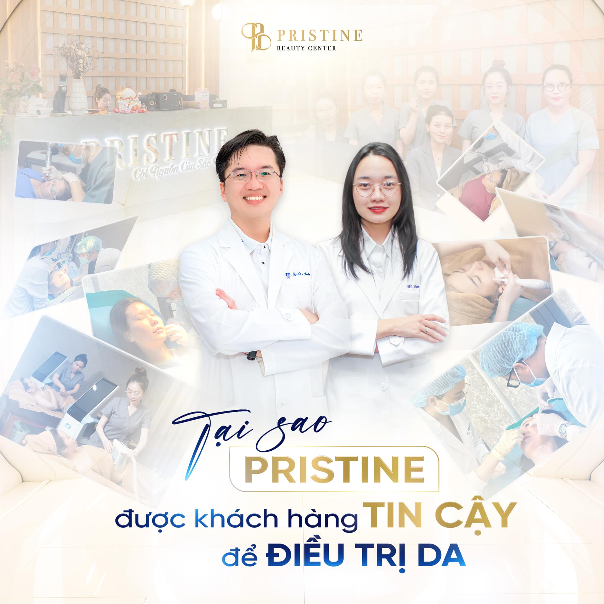 Bác sĩ CKI Lê Quốc Anh - chuyên khoa da liễu Biên Hòa Đồng Nai 8 Pristine Beauty Center được nhiều khách hàng tại Biên Hòa - Đồng Nai tin chọn nhờ chuyên môn vững vàng