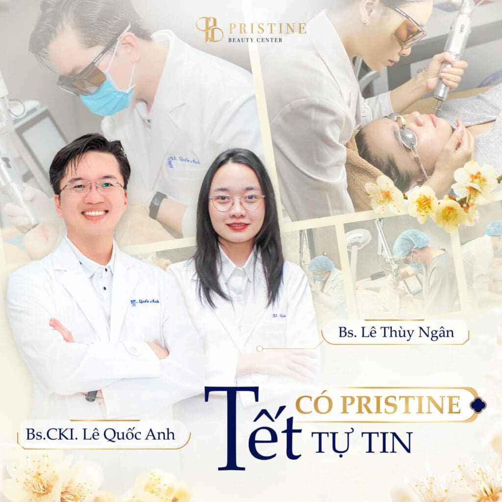 Bác sĩ Lê Thị Thùy Ngân điều trị mụn tại Pristine Beauty Center