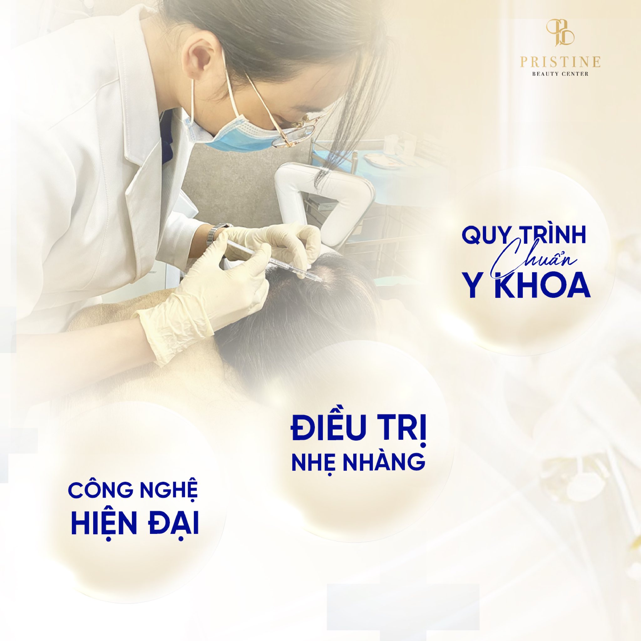 Meso mọc tóc 4 Ưu điểm khác biệt khi sử dụng liệu trình Meso mọc tóc tại Pristine