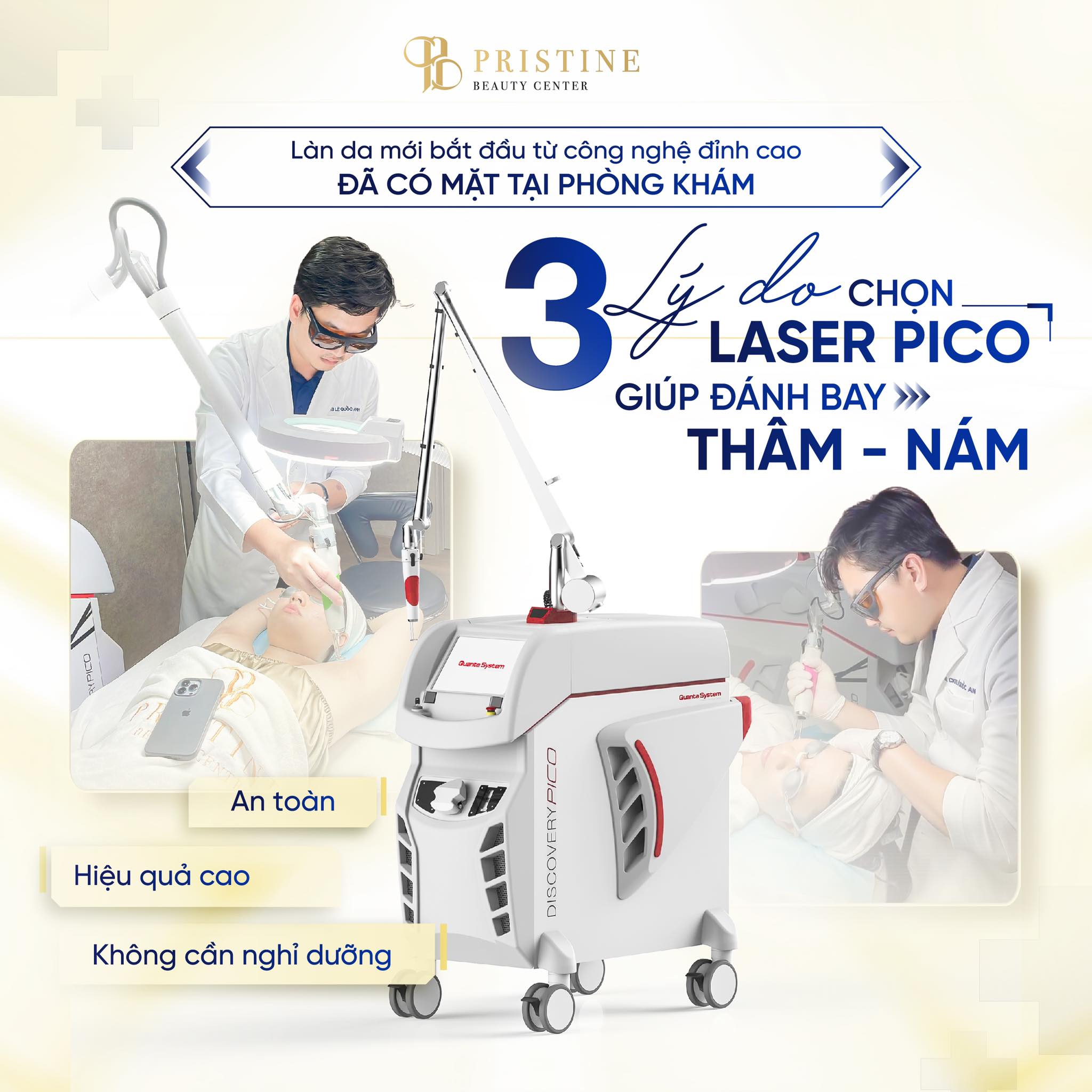 PC nám má 4 Công nghệ Laser điều trị nám má thế hệ mới