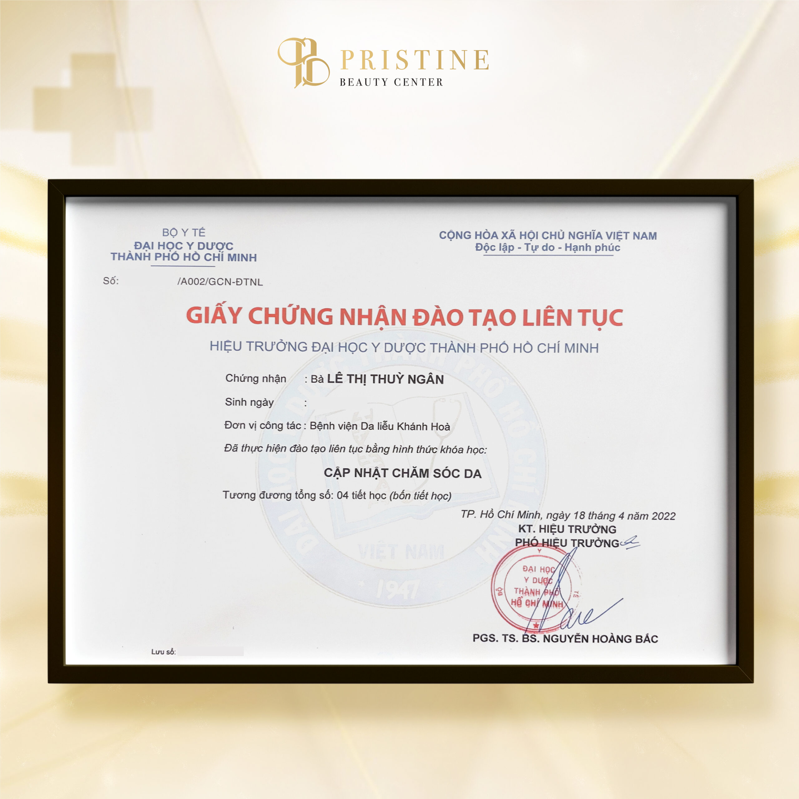 Giới thiệu về Bác sĩ tại Pristine