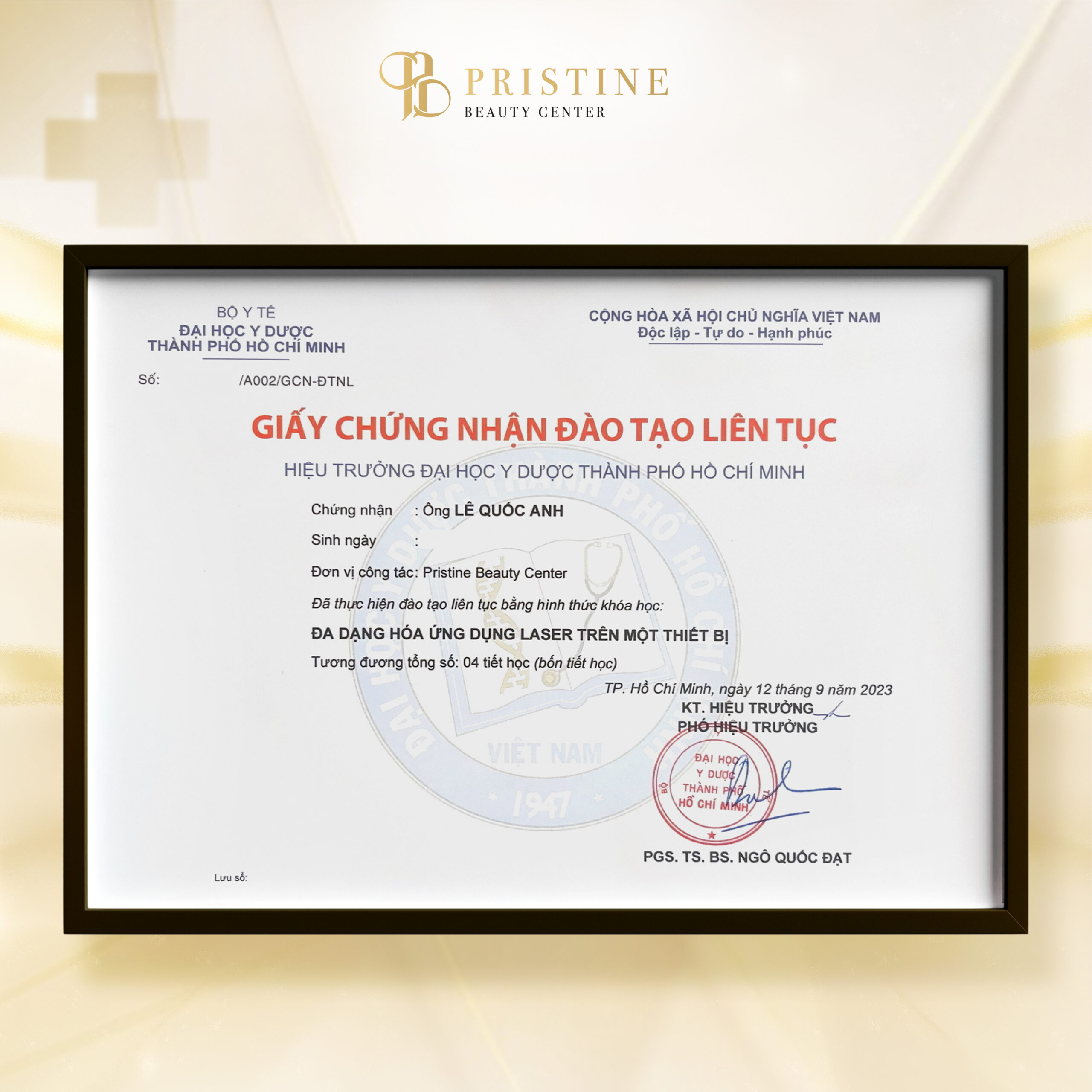 Giới thiệu về Bác sĩ tại Pristine