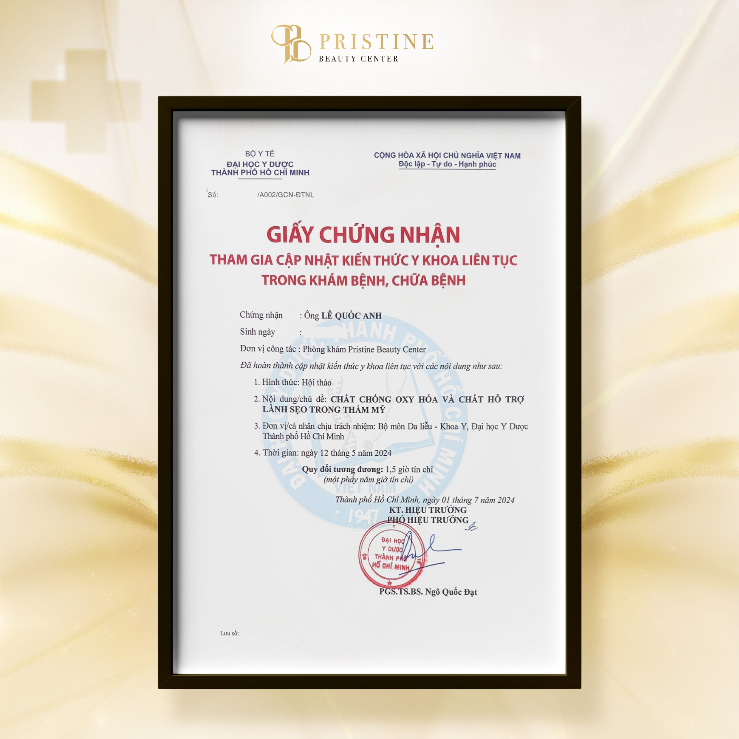Giới thiệu về Bác sĩ tại Pristine