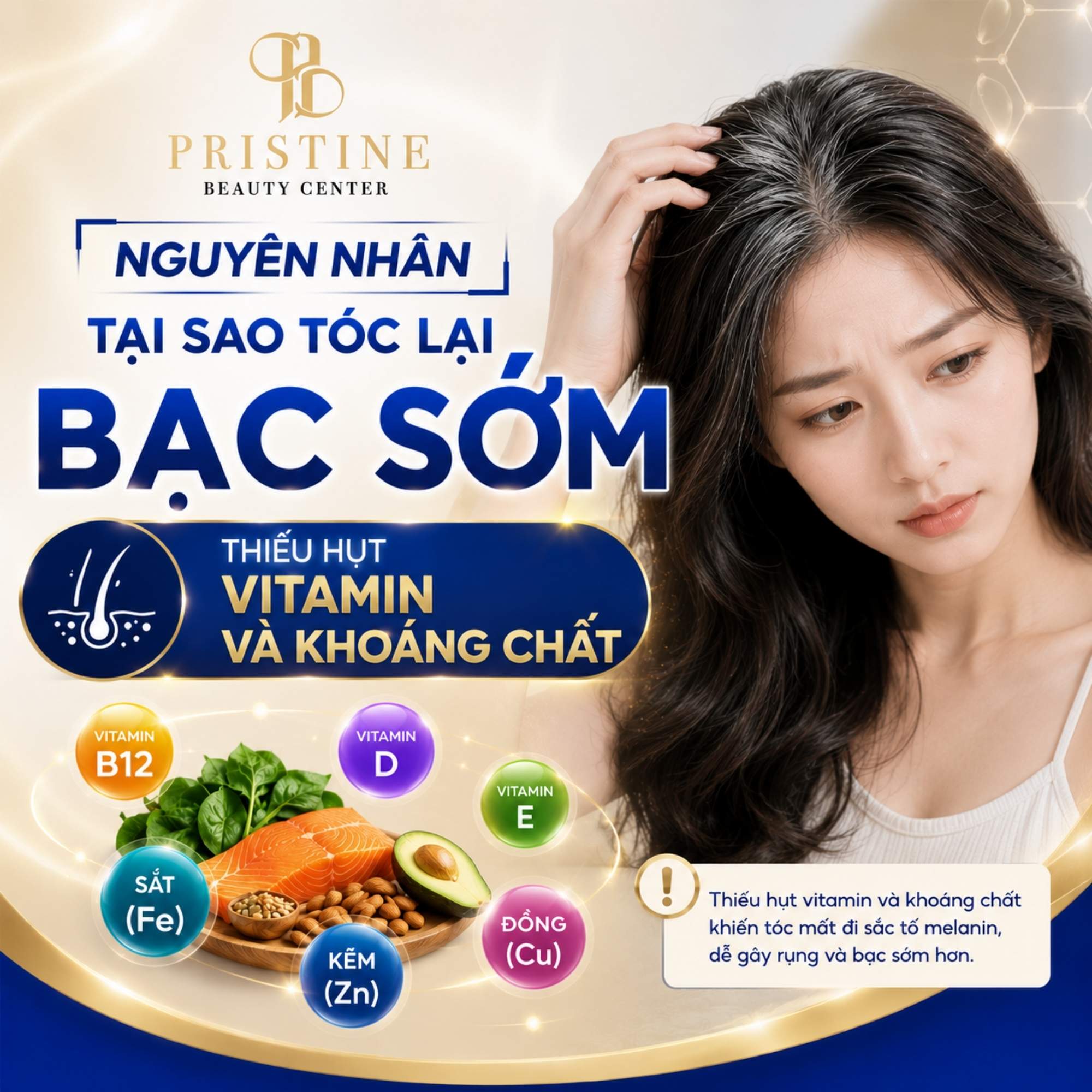 Người trẻ có chế độ ăn thiếu chất có thể gặp nhiều vấn đề liên quan đến tóc