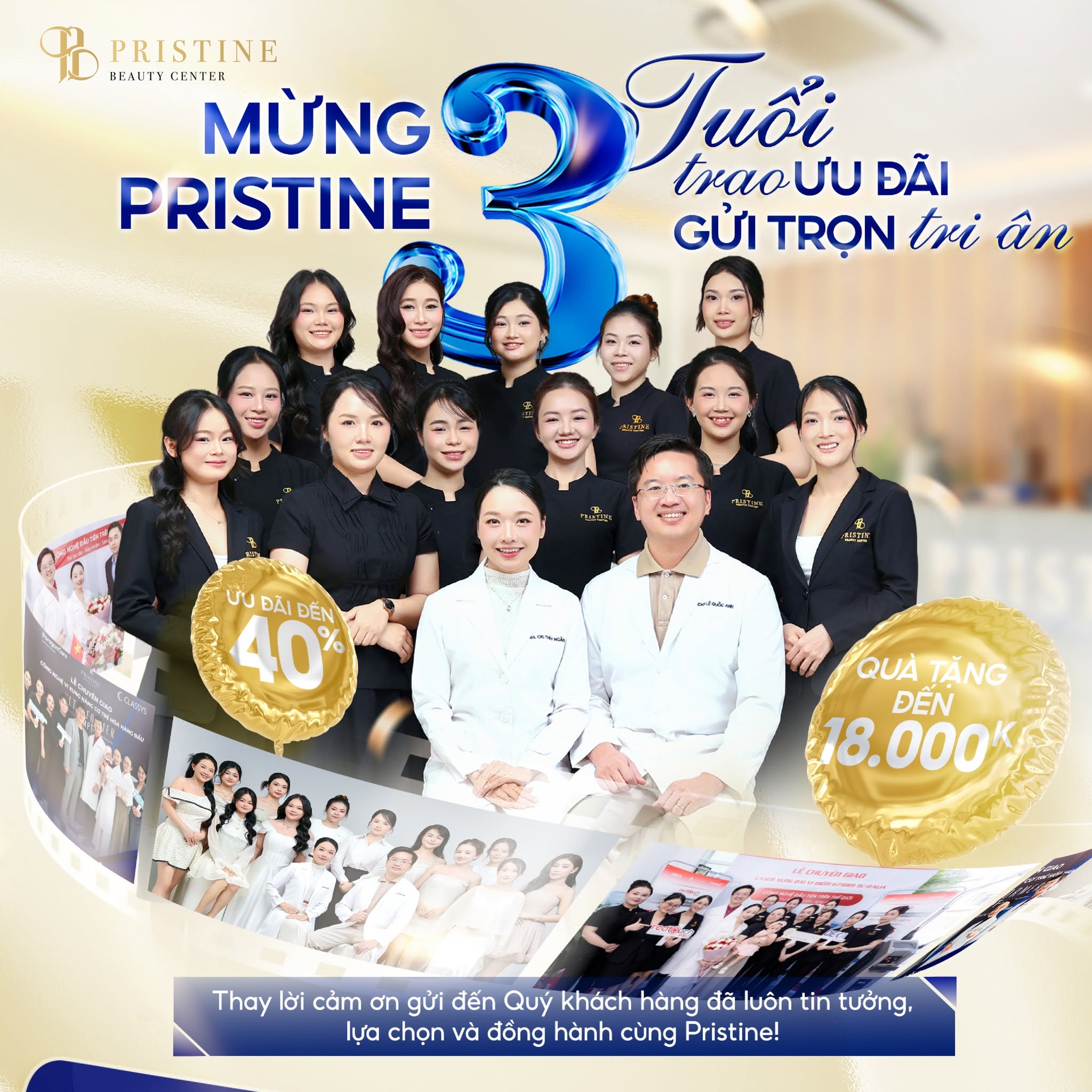 Pristine chú trọng hiệu quả lâu dài thay vì chạy theo những thay đổi tức thời trên làn da