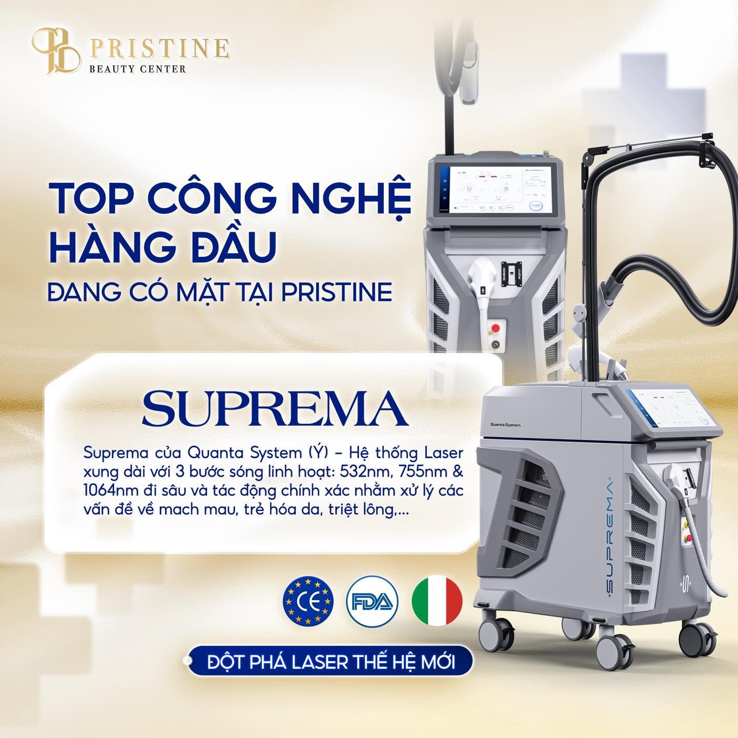 Triệt lông bằng phương pháp Laser Suprema công nghệ cao