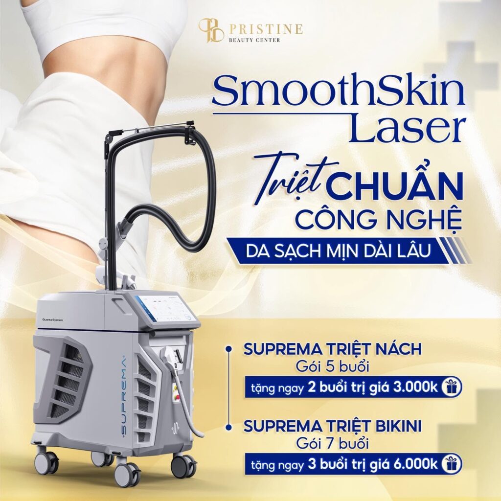 Combo SmoothSkin Laser ứng dụng công nghệ Laser Suprema hiện đại