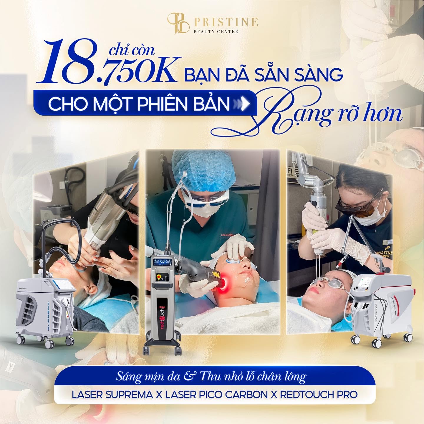 Triệt lông mặt an toàn tại Pristine Beauty Center