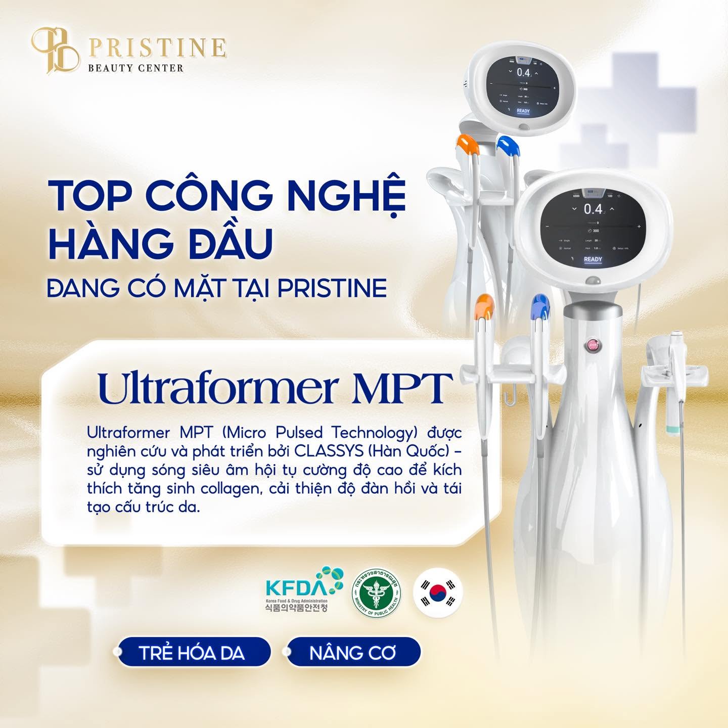 Ultraformer MPT hoạt động dựa trên nguyên lý sử dụng sóng siêu âm hội tụ cường độ cao